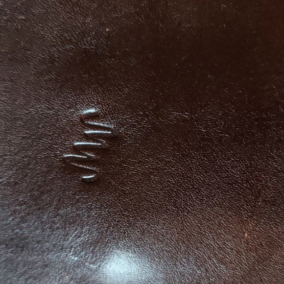 ✔️Monsac Purse Dark Brown Patent Shiny leather shoulder bag small - Picture 3 of 6